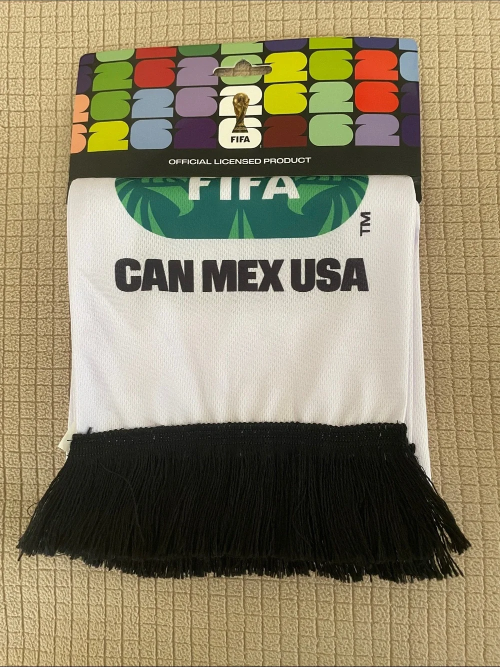 FIFA CAN MEX USA World Cup 2026 Scarf NWT!